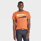Men's Short Sleeve Graphic Crewneck T-shirt - Goodfellow & Co Orange