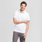 Men's Slim Fit Short Sleeve Collared Polo Shirt - Goodfellow & Co White