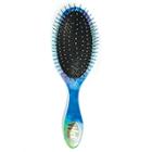 Wet Brush Watercolor Quote Hair Brush - Make It Happen, Blue