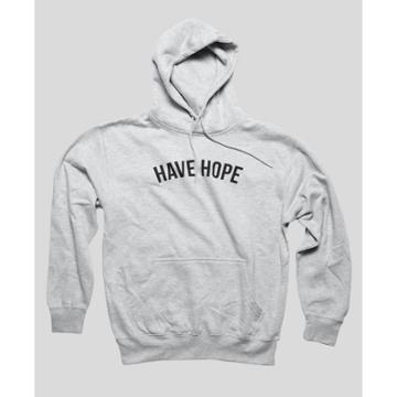 Ph By The Phluid Project Men's 'have Hope' Hooded T-shirt - Gray