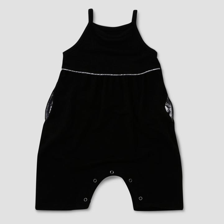 Baby Girls' Afton Street Sleeveless Romper - Black 12