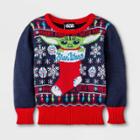 Baby Star Wars Baby Yoda Ugly Christmas Sweater - Navy Newborn, Blue