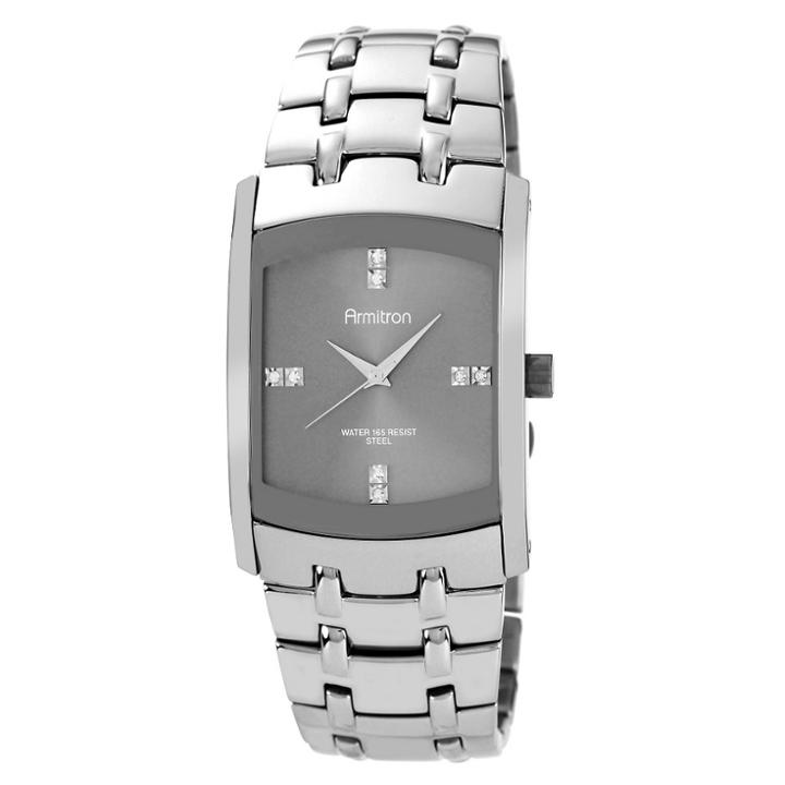 Armitron Men's Stainless Steel Watch With Dark