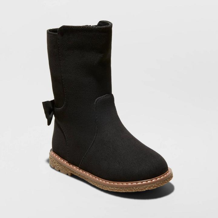 Toddler Girls' Hermione Fashion Boots - Cat & Jack Black