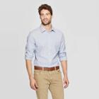Men's Striped Slim Fit Long Sleeve Dress Button-down Shirt - Goodfellow & Co Amparo Blue