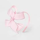 Girls' Lurex Ribbon Bow Hair Clip - Cat & Jack Pink, Women's