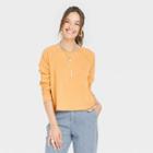 Women's Long Sleeve T-shirt - Universal Thread Gold