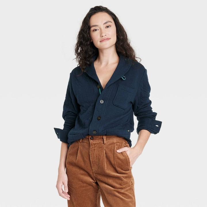 Houston White Adult Jacket - Navy Blue Xxs/xs