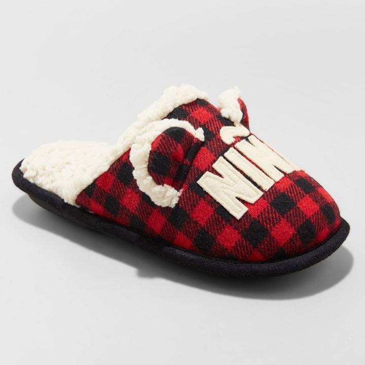 Girls' Family Sleep Nina Oso Youth Slippers - Wondershop Red