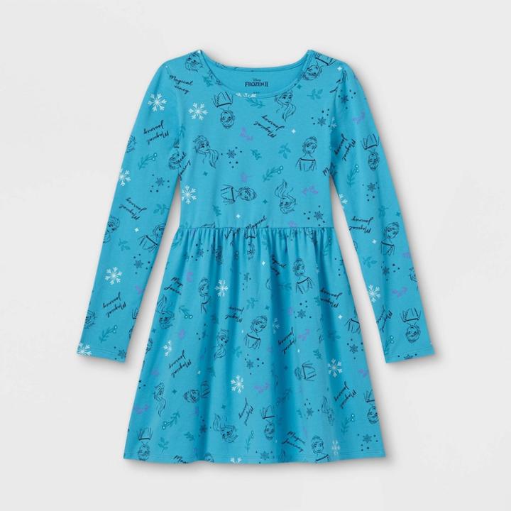 Girls' Disney Frozen Dress - Teal