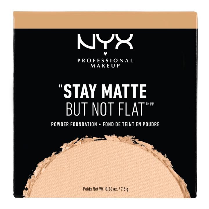 Nyx Professional Makeup Stay Matte But Not Flat Powder Foundation Medium Beige