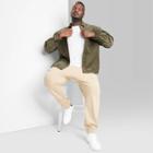 Adult Extended Size Corduroy Layering Over Shirt Jacket - Original Use Green