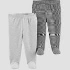 Baby Boys' 2pk Leggings - Just One You Made By Carter's Gray