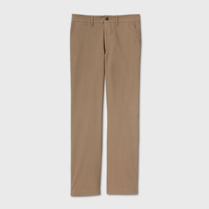 Men's Straight Fit Chino Pants - Goodfellow & Co Tan