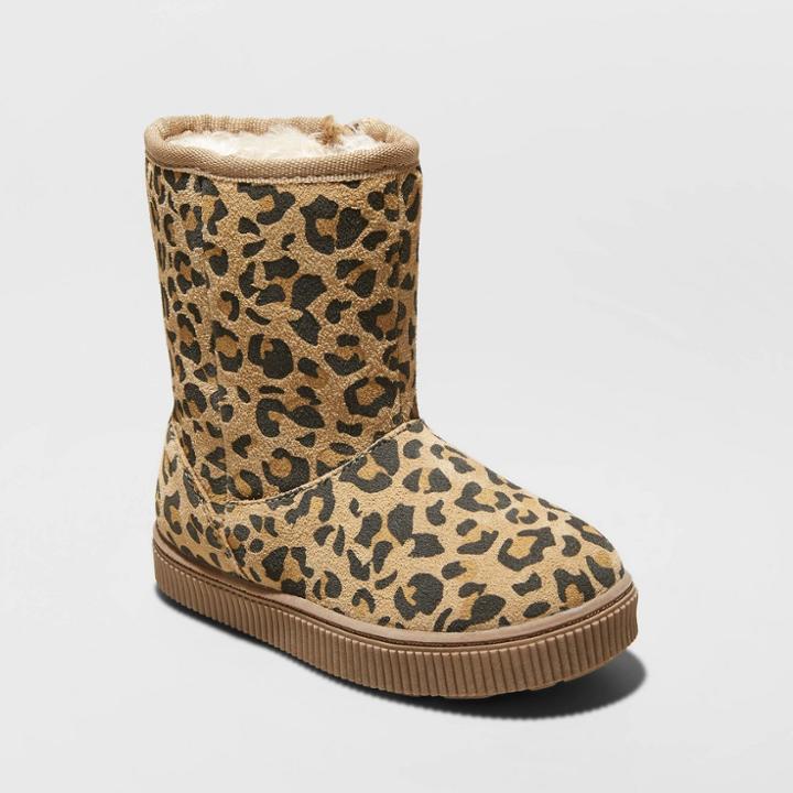 Toddler Girls' Kya Genuine Suede Fashion Boots - Cat & Jack Brown