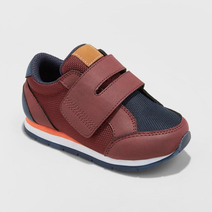 Toddler Boys' Beckett Strap Sneakers - Cat & Jack Burgundy