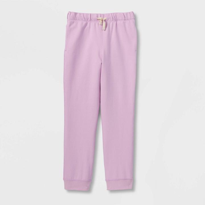 Kids' Adaptive Pull-on Jogger Pants - Cat & Jack Light Purple