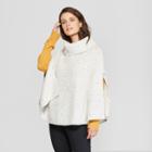 Women's Cold Weather Poncho Sweater - Universal Thread Gray