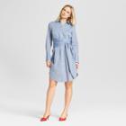 Women's Long Sleeve Belted Shirtdress - Who What Wear Chambray