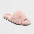 Women's Emma Faux Fur Slide Slippers - Stars Above Pink