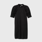 Women's Puff Elbow Sleeve Dress - Prologue Black