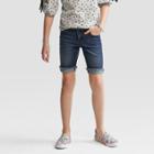 Plus Size Girls' Denim Bermuda Shorts - Cat & Jack Midnight Sky