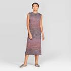 Women's Sleeveless Crewneck Ombre Knit Midi Dress - Prologue Purple S, Women's,