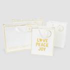 Sugar Paper White Gift Bag Set, Set Of 4 (2 Cub, 2 Vogue) -