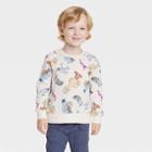 Toddler Boys' Sesame Street Printed Pullover Sweatshirt - Cream
