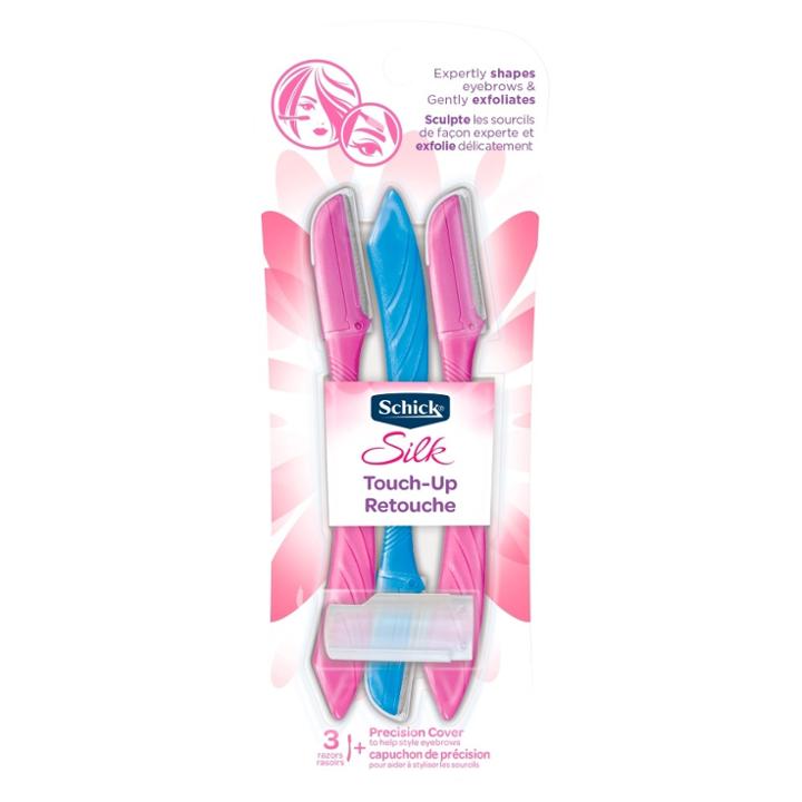 Schick Silk Touch-up Women's Disposable Razors - 3ct + 1 Precision Cover