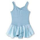 Danz N Motion By Danshuz Danz N Motion Girls' Sweetheart Activewear Leotard Dress - Light Blue M(8-10),