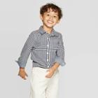 Oshkosh B'gosh Toddler Boys' Long Sleeve Button-down Shirt - Blue