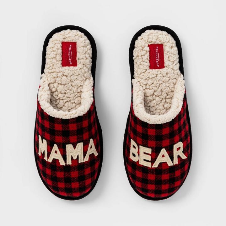 Women's Family Sleep Mama Bear Slide Slippers - Wondershop Red