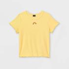 Girls' Embroidery Short Sleeve T-shirt - Art Class Yellow