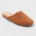 Women's Brooklyn Wide Width Backless Mules - Universal Thread Cognac (red) 11w,