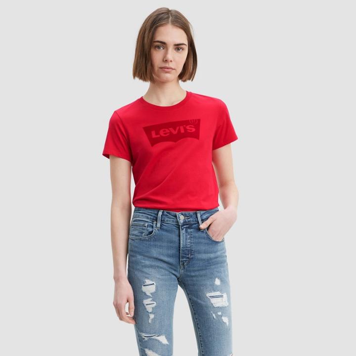 Levi's Women's Perfect Logo T-shirt - Brilliant Red