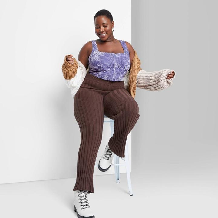 Women's Plus Size Corset Tank Top - Wild Fable Violet