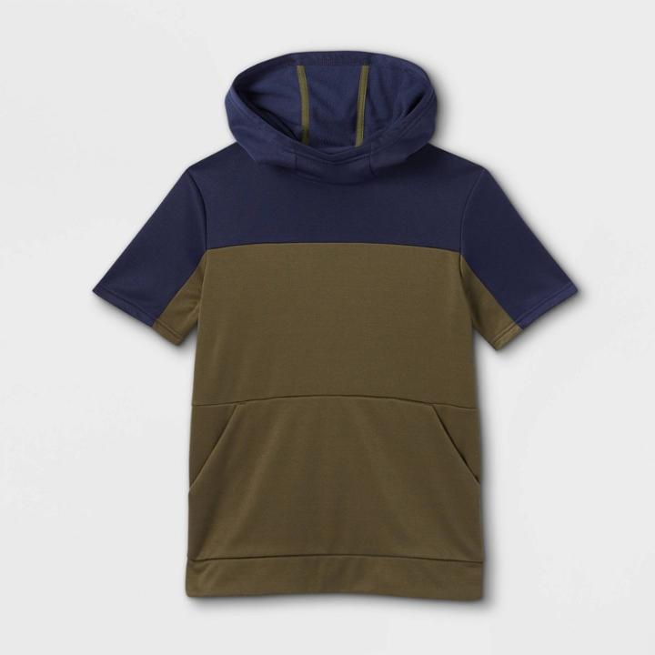 All In Motion Boys' Short Sleeve Tech Fleece Hoodie - All In