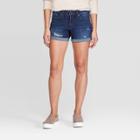 Women's High-rise Midi Jean Shorts - Universal Thread Light Wash 8, Women's, Blue