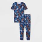 Toddler Girls' 2pc Gaming Pajama Set - Cat & Jack Blue