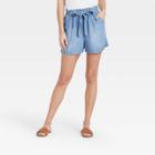 Women's Tie-front Shorts - Knox Rose Blue