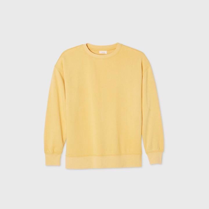 Women's Lounge Sweatshirt - Colsie Mustard