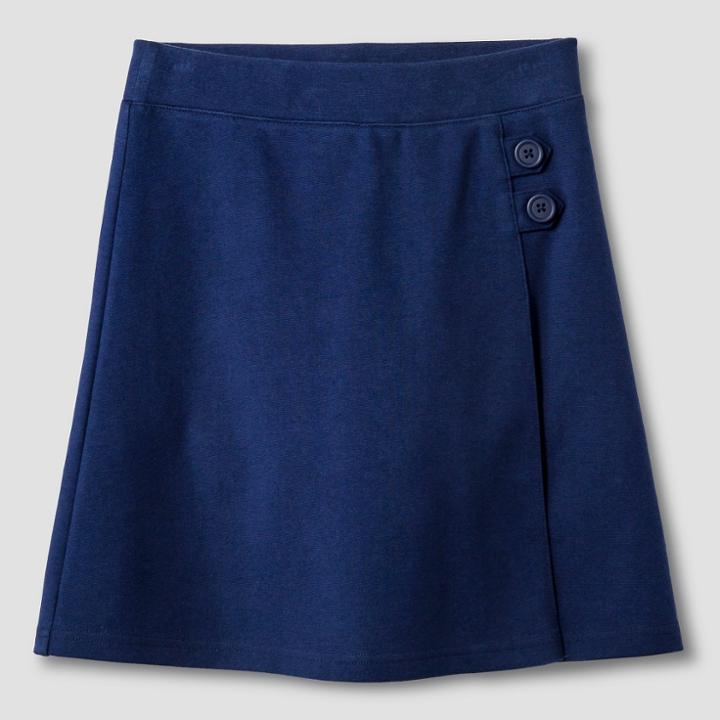 Girls' Ponte Knit Scooter - Cat & Jack Navy L, Nightfall Blue