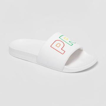 Ev Lgbt Pride Pride Adult Slide Sandals - White