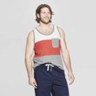 Men's Big & Tall Regular Fit Sleeveless Novelty Pocket Tank - Goodfellow & Co Ripe Red