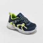 Toddler Boys' S Sport By Skechers Kennie Performance Athletic Shoes - Navy 10, Blue Yellow Beige