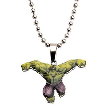 The Hulk Men's Boys' Marvel Hulk Cut Out Stainless Steel Pendant