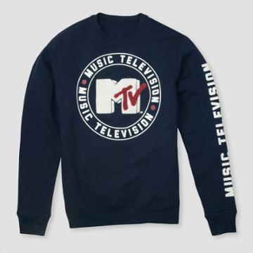 Men's Mtv Graphic Sweatshirt - Navy