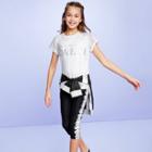 Petitegirls' Short Sleeve Mesh T-shirt - More Than Magic White Xxl, Girl's,