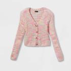 Girls' Boxy Cropped Cardigan Sweater - Art Class Rainbow